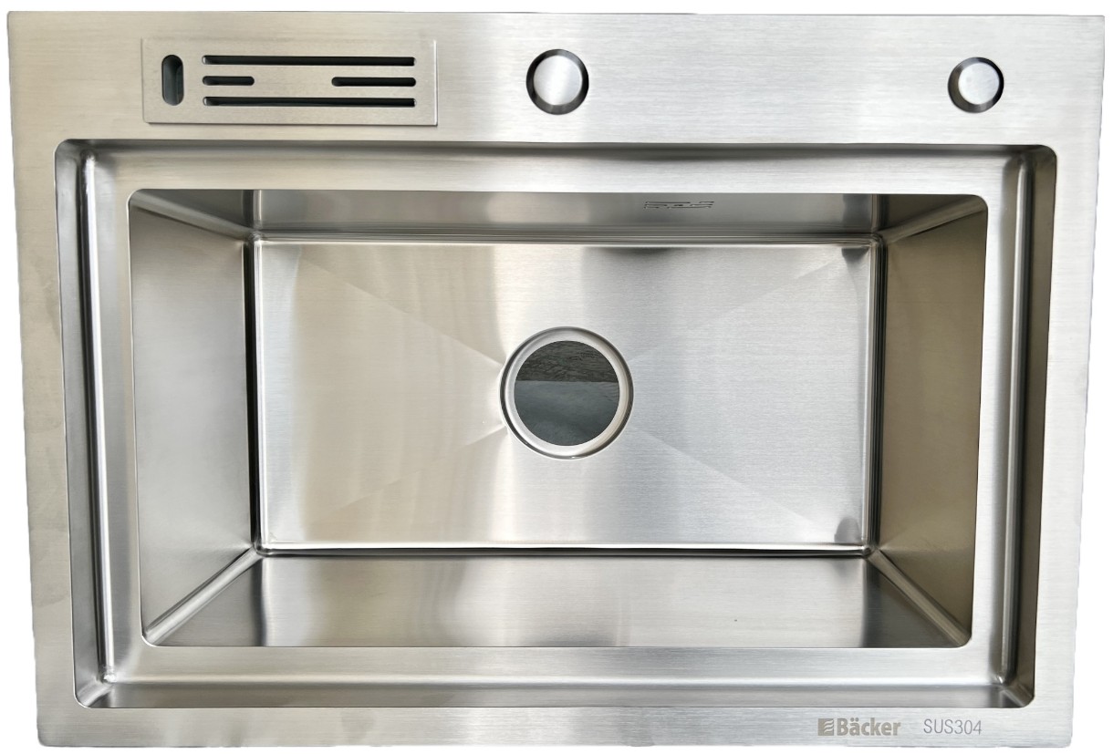 Chiuvetă de bucătărie Backer Basic2 650-450J Inox