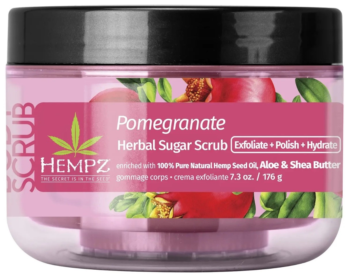 Scrub pentru corp Hempz Pomegranate Herbal Sugar Scrub 176g