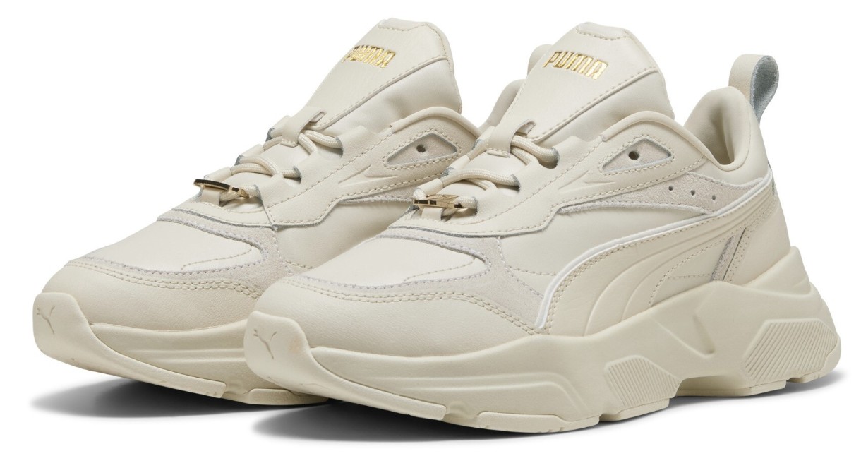Кроссовки женские Puma Cassia Lux Alpine Snow/Frosted Ivory/Puma Gold, s.36