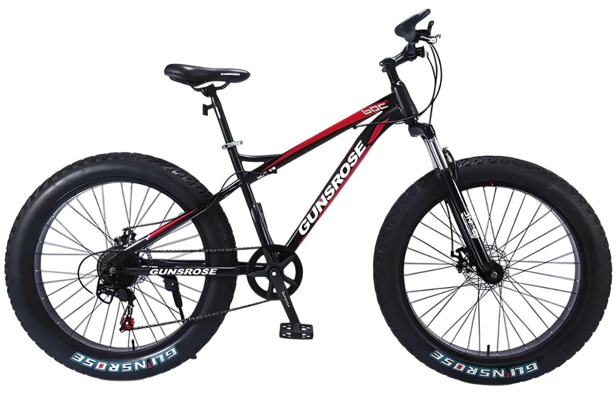 Bicicletă Frike Gunsrose Fatbike 24 Red/Black