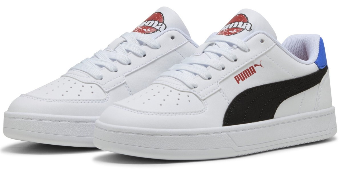 Ghete pentru copii Puma Caven 2.0 Mid 90S Jr Puma White/Black/Vivid Blue, s.38.5