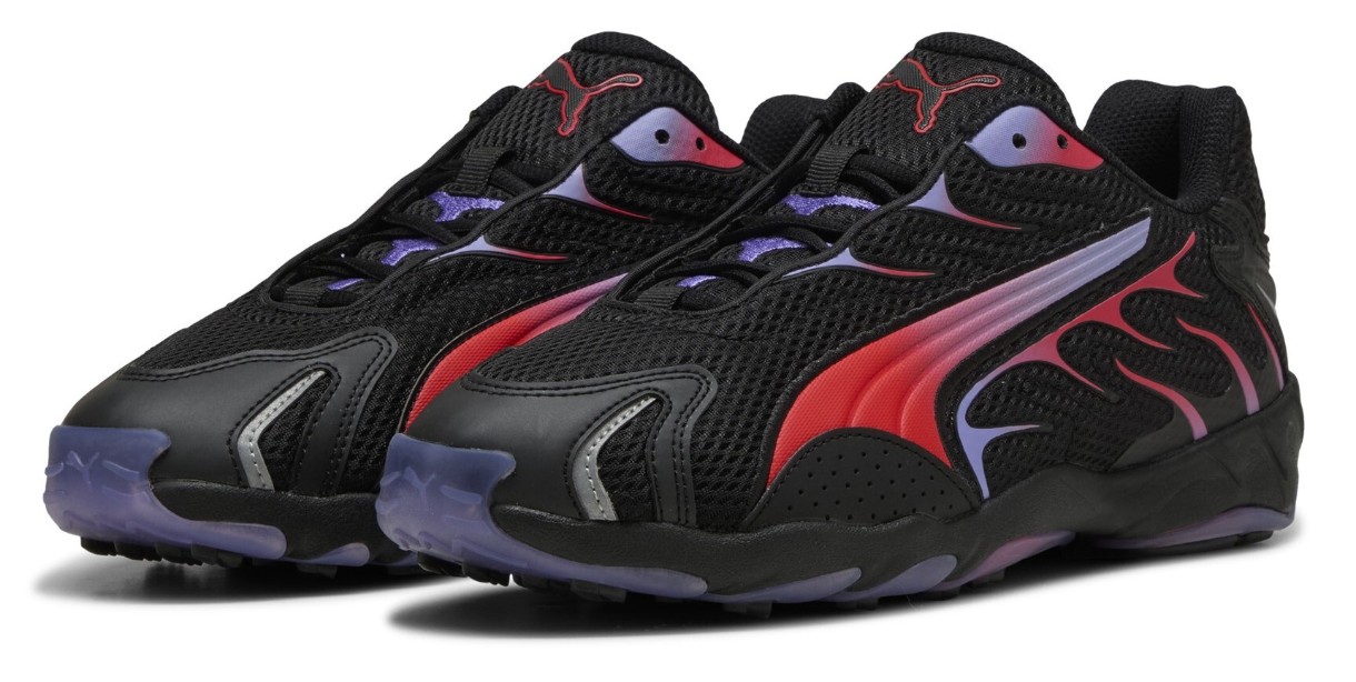 Adidași pentru copii Puma Inhale Puma Black/Red, s.38.5