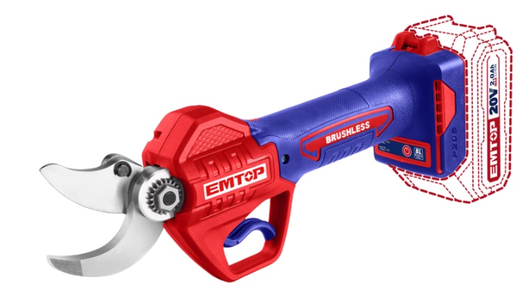 Секатор аккумуляторный EMTOP ELSL20305