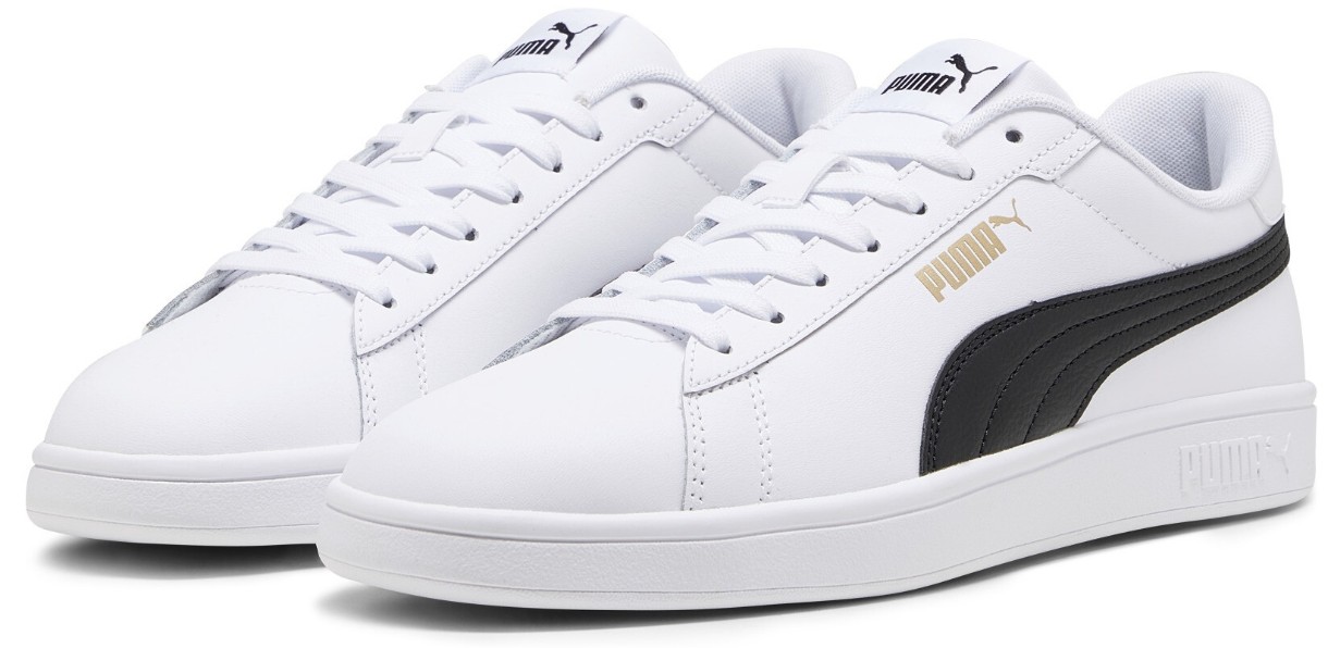 Кеды мужские Puma Smash 3.0 L Puma White/Black/Gold, s.48