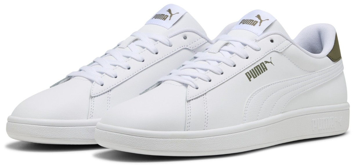 Кеды мужские Puma Smash 3.0 L Puma White/Loden Green, s.46