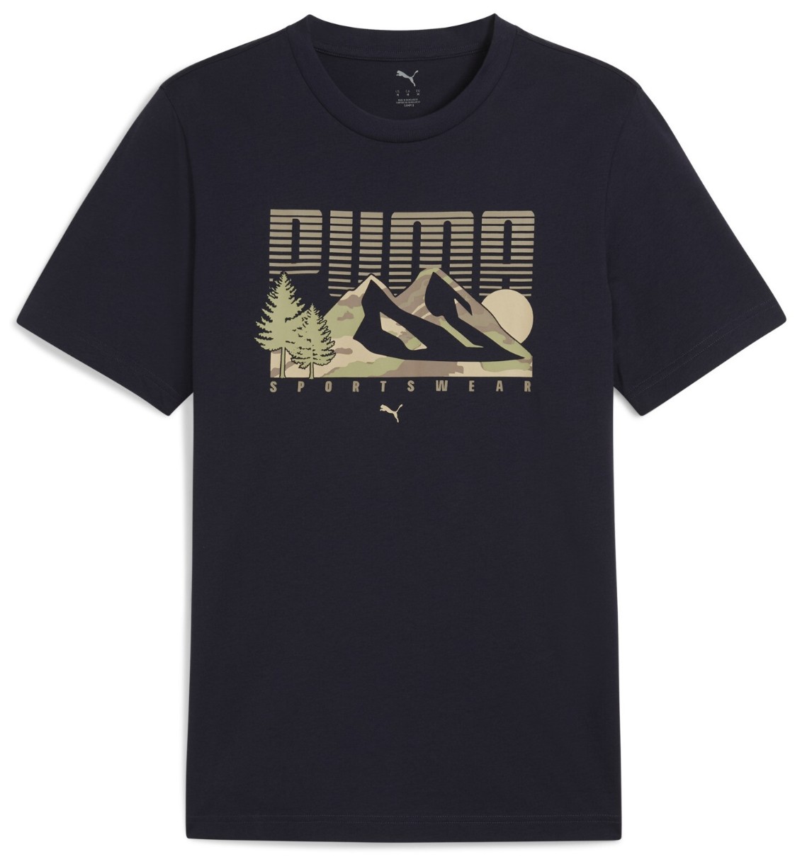 Tricou bărbătesc Puma Graphics Mountain Tee New Navy, s.XXL