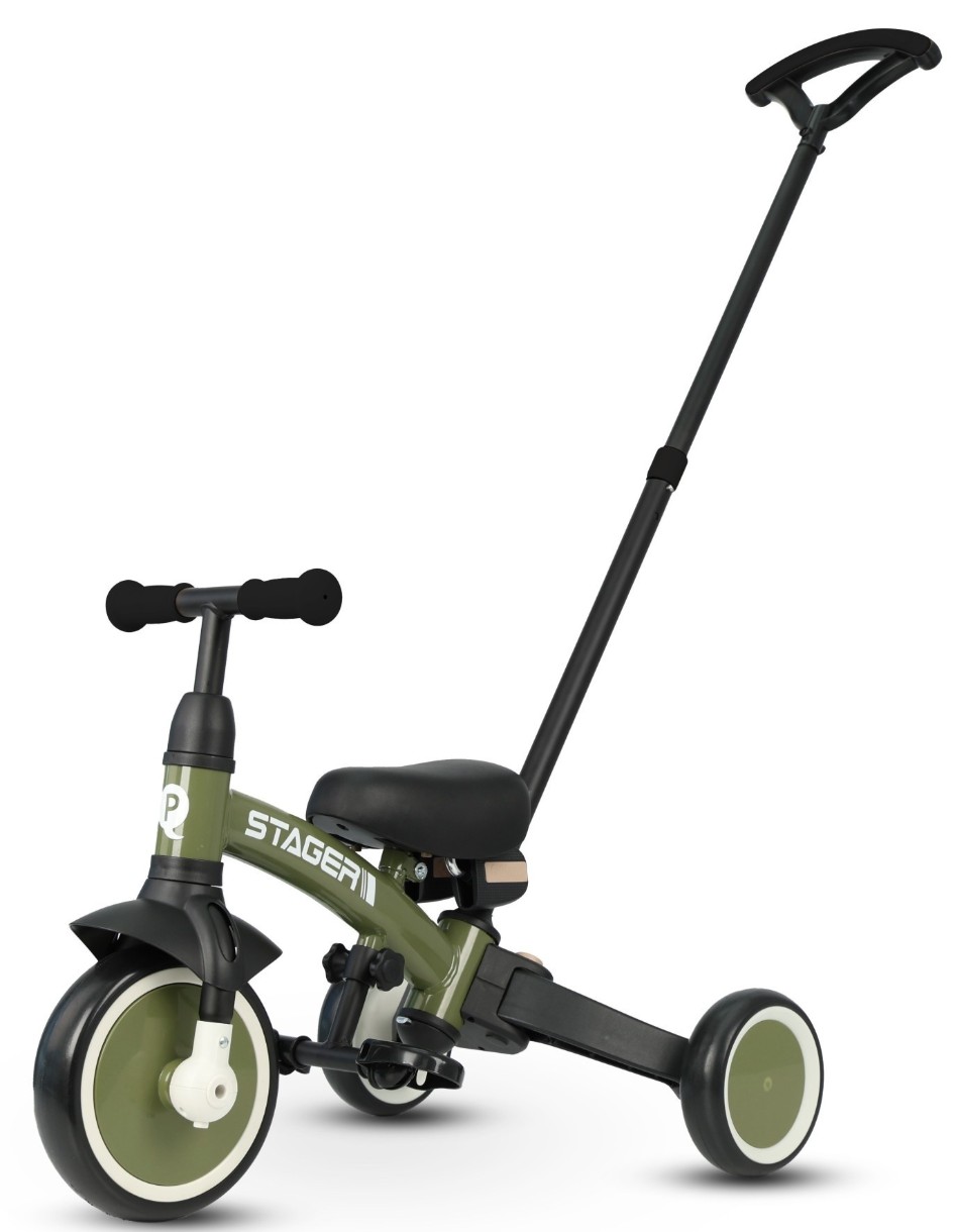 Bicicletă copii Qplay Stager 3 in1 Green