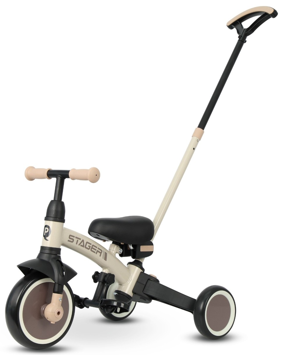 Bicicletă copii Qplay Stager 3 in1 Brown
