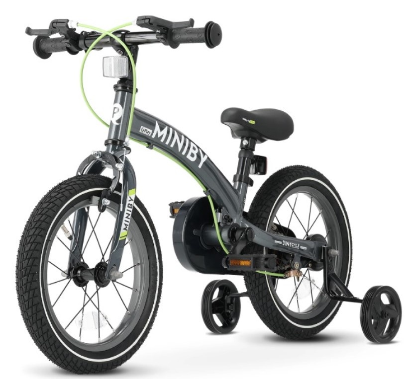 Bicicletă copii Qplay Miniby 3in1 14 Grey 