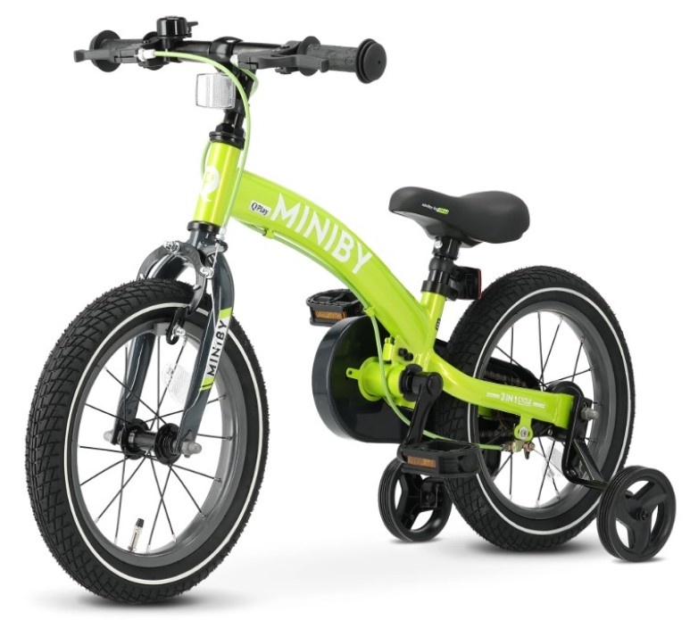 Bicicletă copii Qplay Miniby 3in1 14 Green 