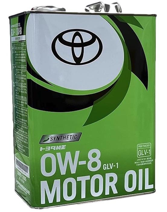 Моторное масло Toyota GLV-1 0W-8 4L