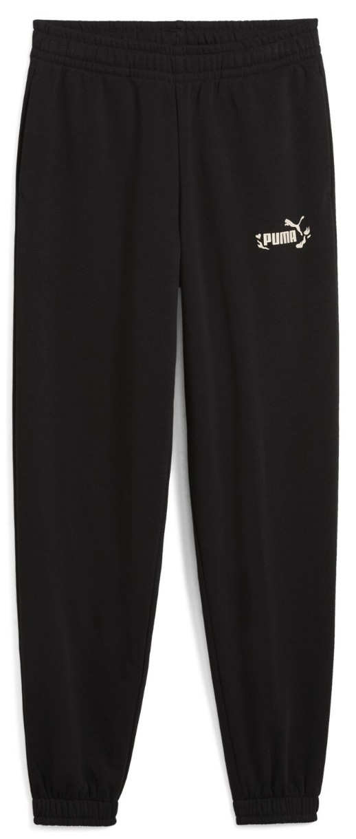 Pantaloni spotivi pentru copii Puma Flaming Love Sweatpants Terry Puma Black, s.152