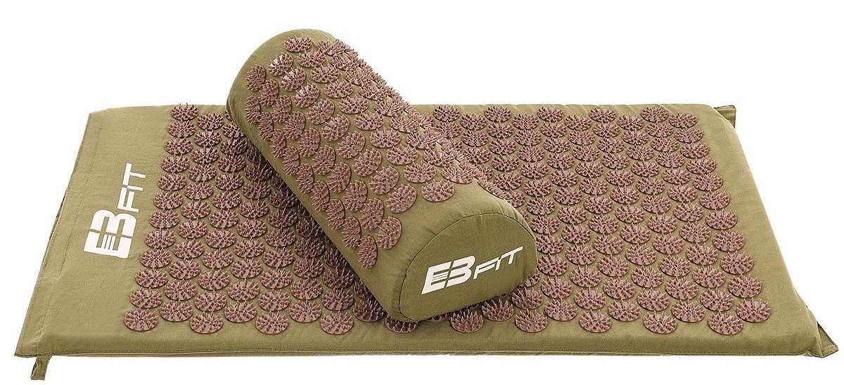 Акупунктурный коврик Enero Yoga Massage Pillow Green/Brown