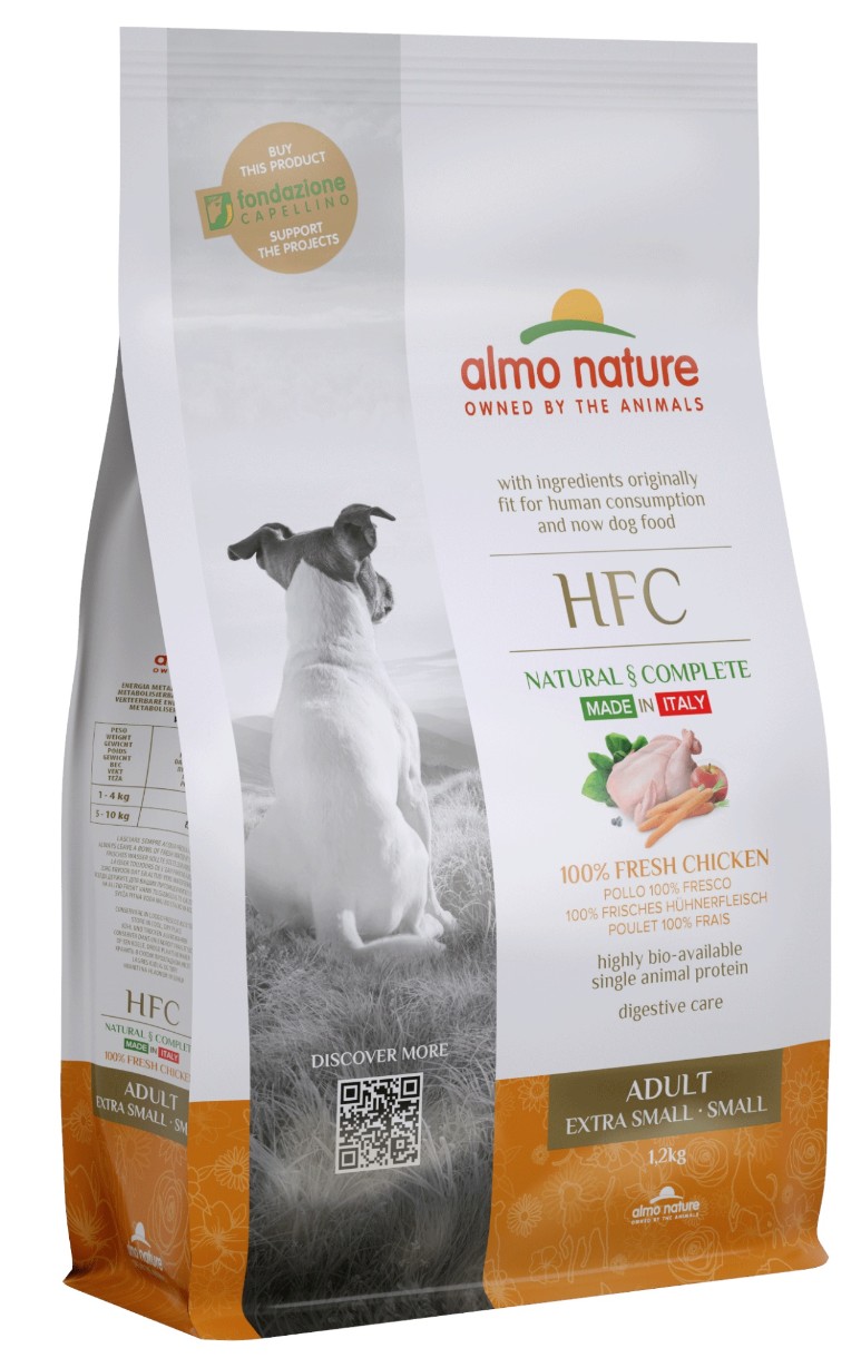 Сухой корм для собак Almo Nature HFC Adult Fresh Chicken XS-S 1.2kg