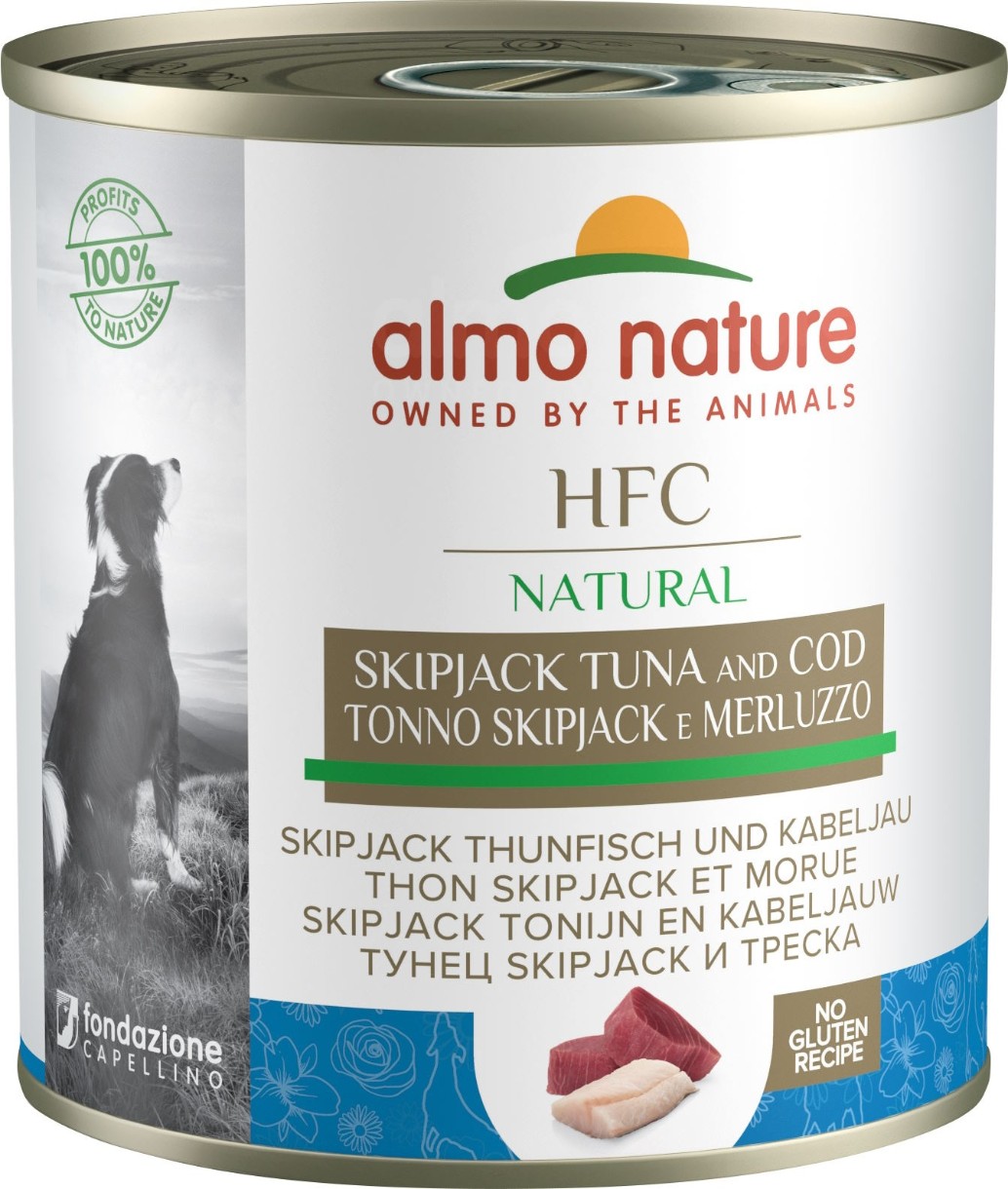 Влажный корм для собак Almo Nature HFC Natural Tuna & Cod 290g