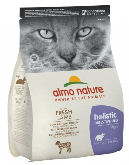 Hrană uscată pentru pisici Almo Nature Holistic Digestive Help Lamb 2kg