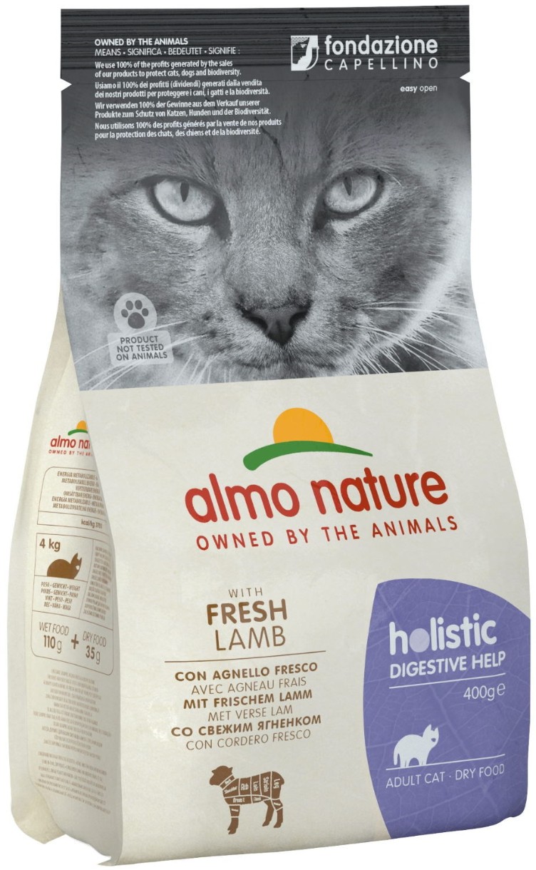 Сухой корм для кошек Almo Nature Holistic Digestive Lamb 400g