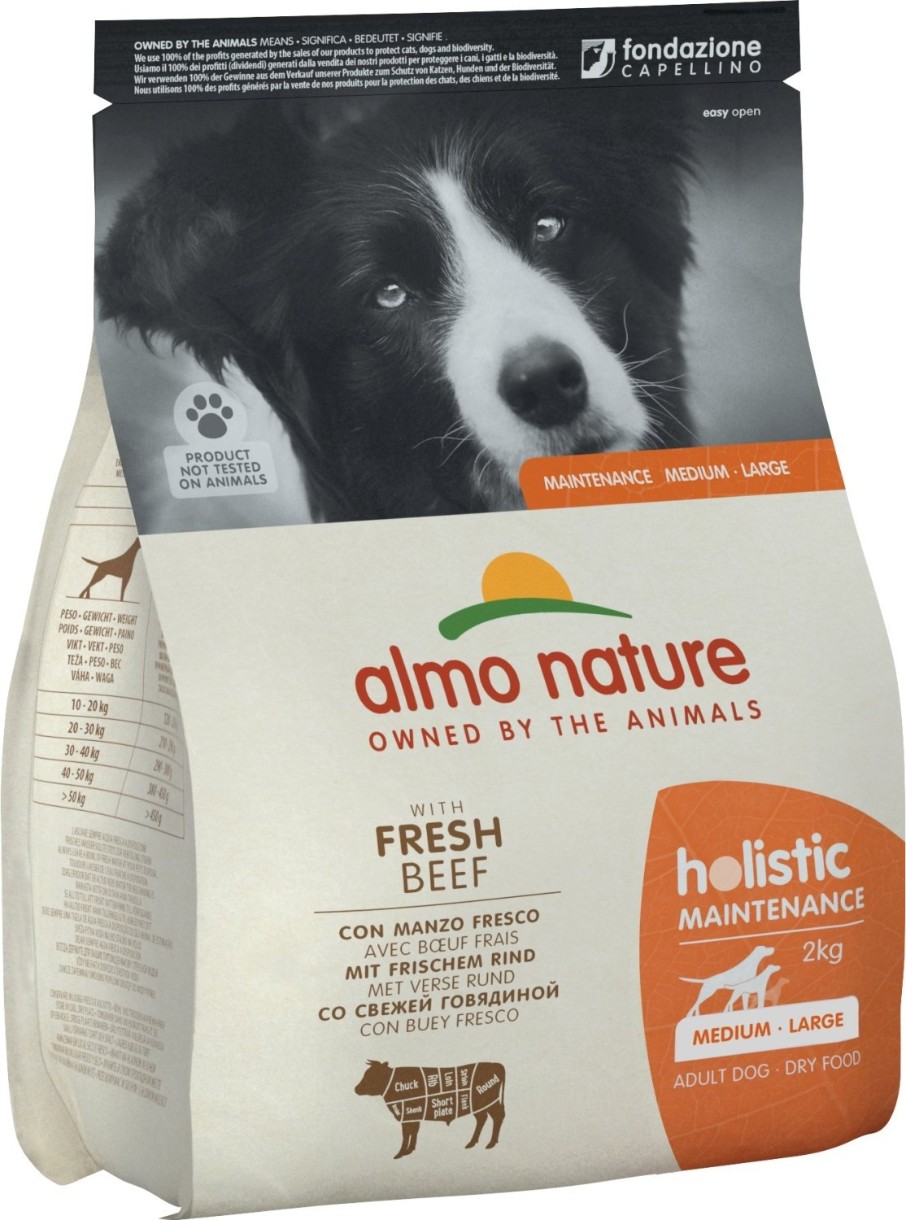 Сухой корм для собак Almo Nature Holistic Fresh Beef M-L 2kg