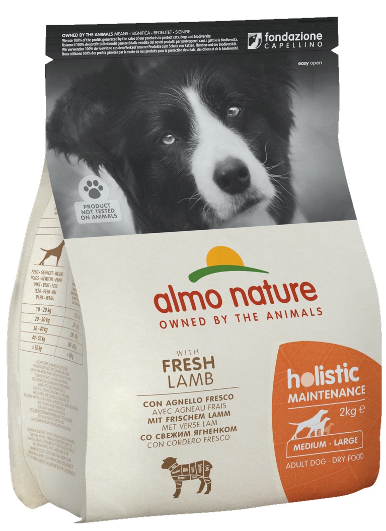 Сухой корм для собак Almo Nature Holistic Fresh Lamb M-L 2kg