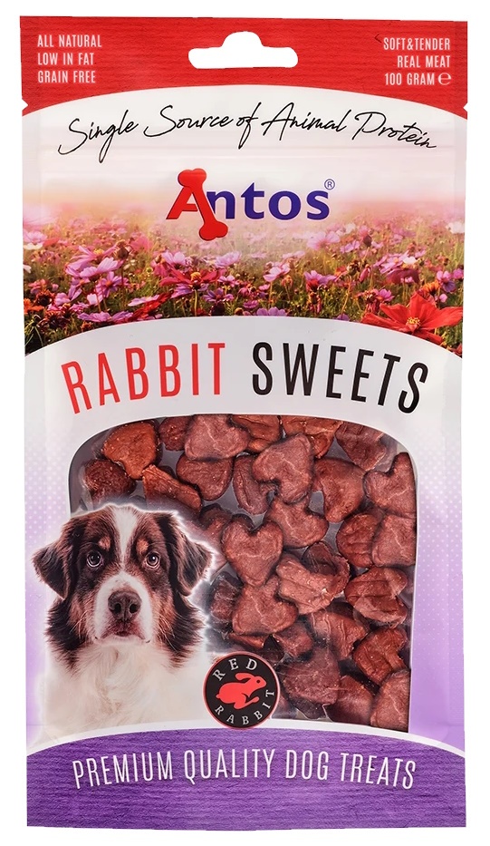 Snackuri pentru câini Antos Rabbit Sweets 100g (20083)