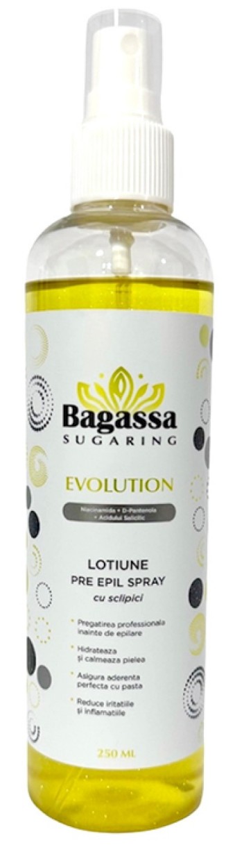 Loțiune inainte epilare Bagassa Evolution Glitter 250ml