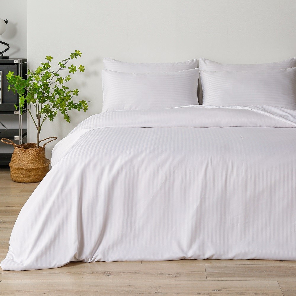 Lenjerie de pat Relaxe Home Hotel Collection White 200x220 (01647)