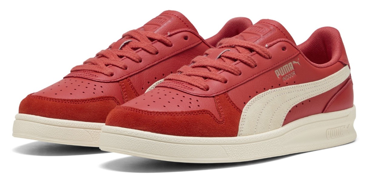 Кеды женские Puma Indoor Red Fire/Frosted Ivory, s.40