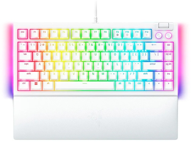 Клавиатура Razer BlackWidow V4 75 White Edition US (RZ03-05001700-R3M1)