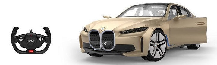 Jucărie teleghidată Rastar 1:14 BMW i4 Concept Gold (98300)