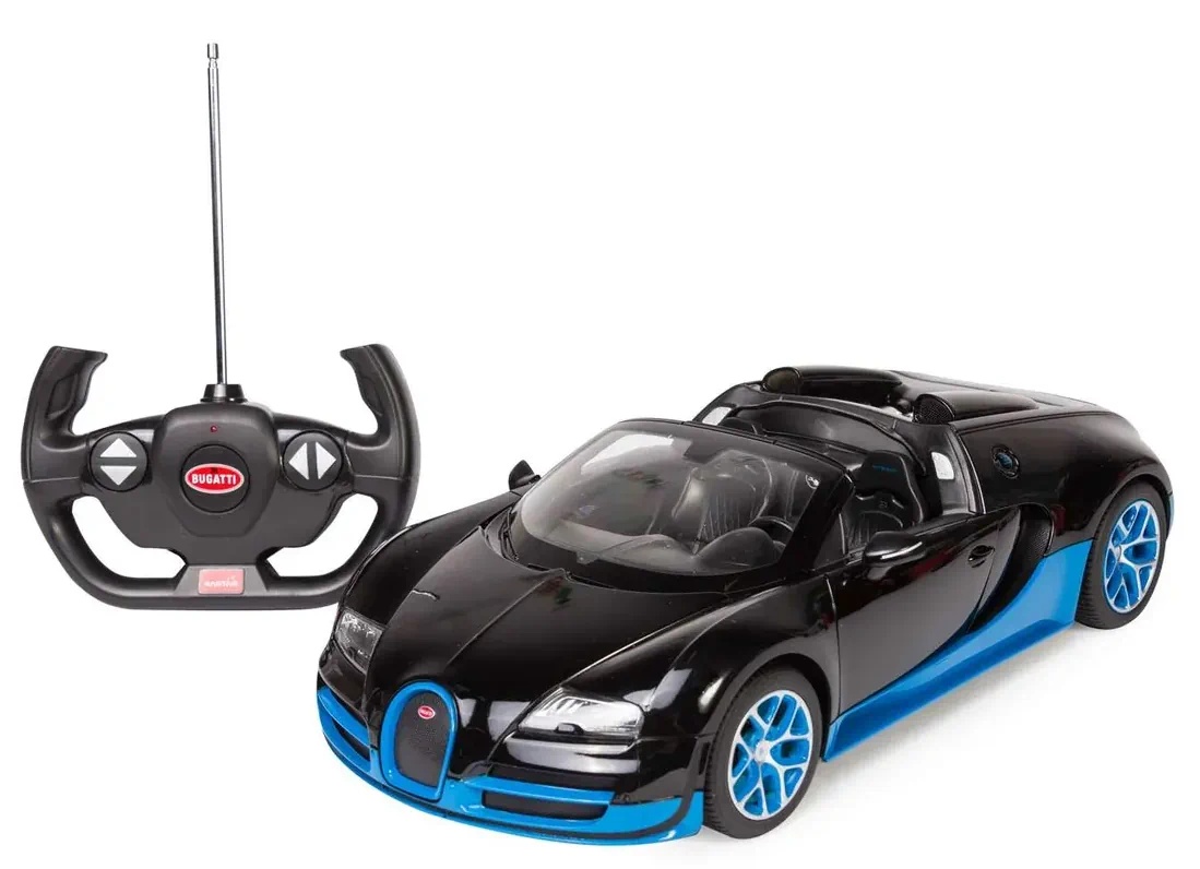 Радиоуправляемая игрушка Rastar 1:14 Bugatti Grand Sport Vitesse Black Blue (70400)