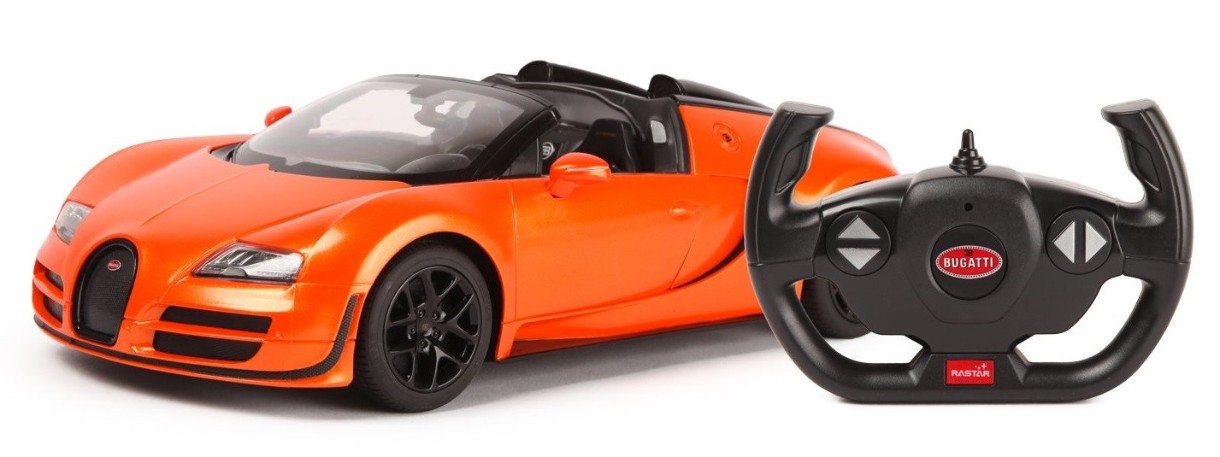 Jucărie teleghidată Rastar 1:14 Bugatti Grand Sport Vitesse Orange (70400)