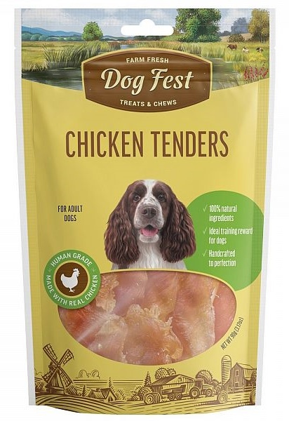 Лакомства для собак Dog Fest Chicken Tenders 90g