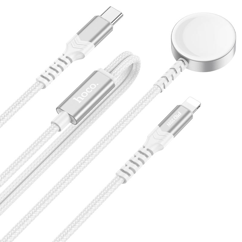 Încărcător Hoco CW54 2-in-1 White