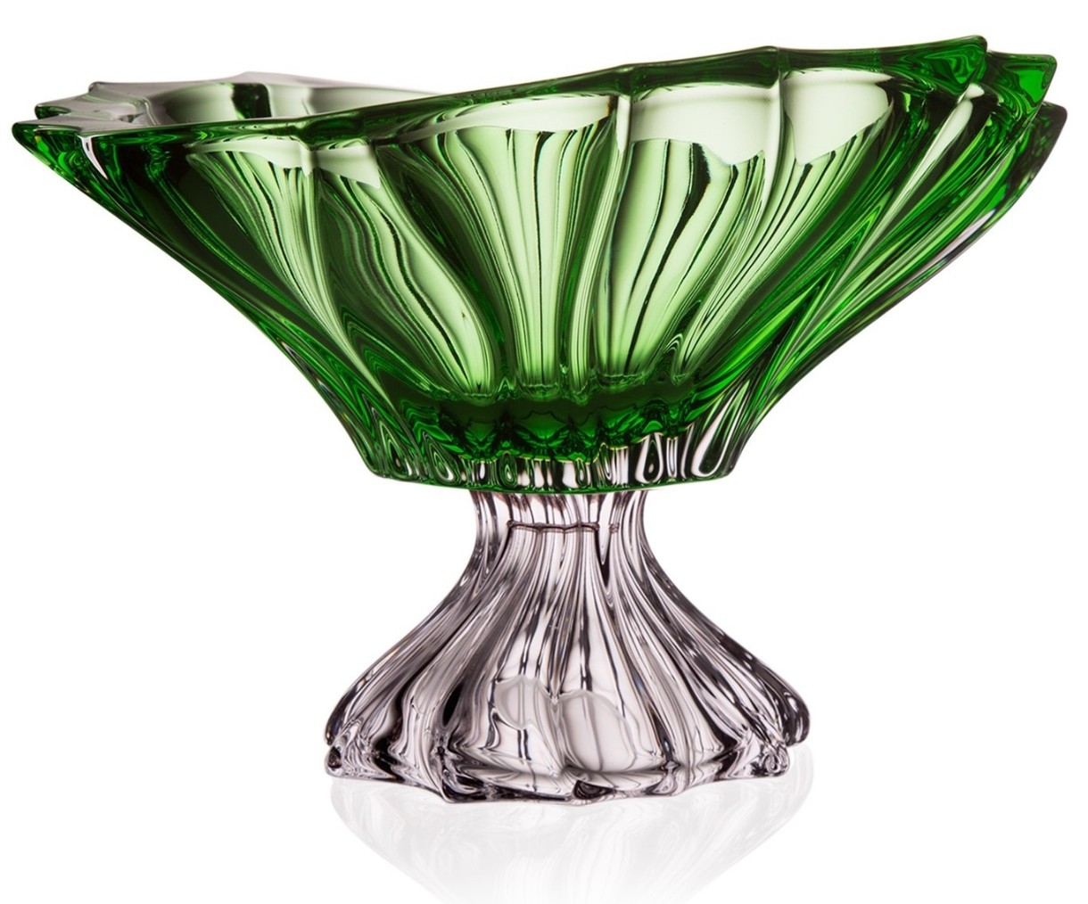 Фруктовница Bohemia Plantica 33cm Green