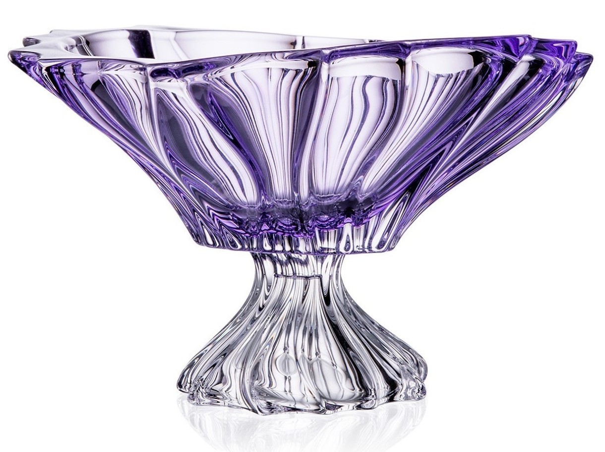 Bol pentru fructe Bohemia Plantica 33cm Purple