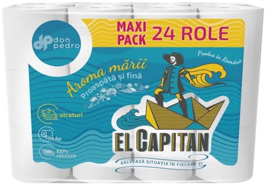 Туалетная бумага El Capitan Aroma Marii 3 plies 24 rolls