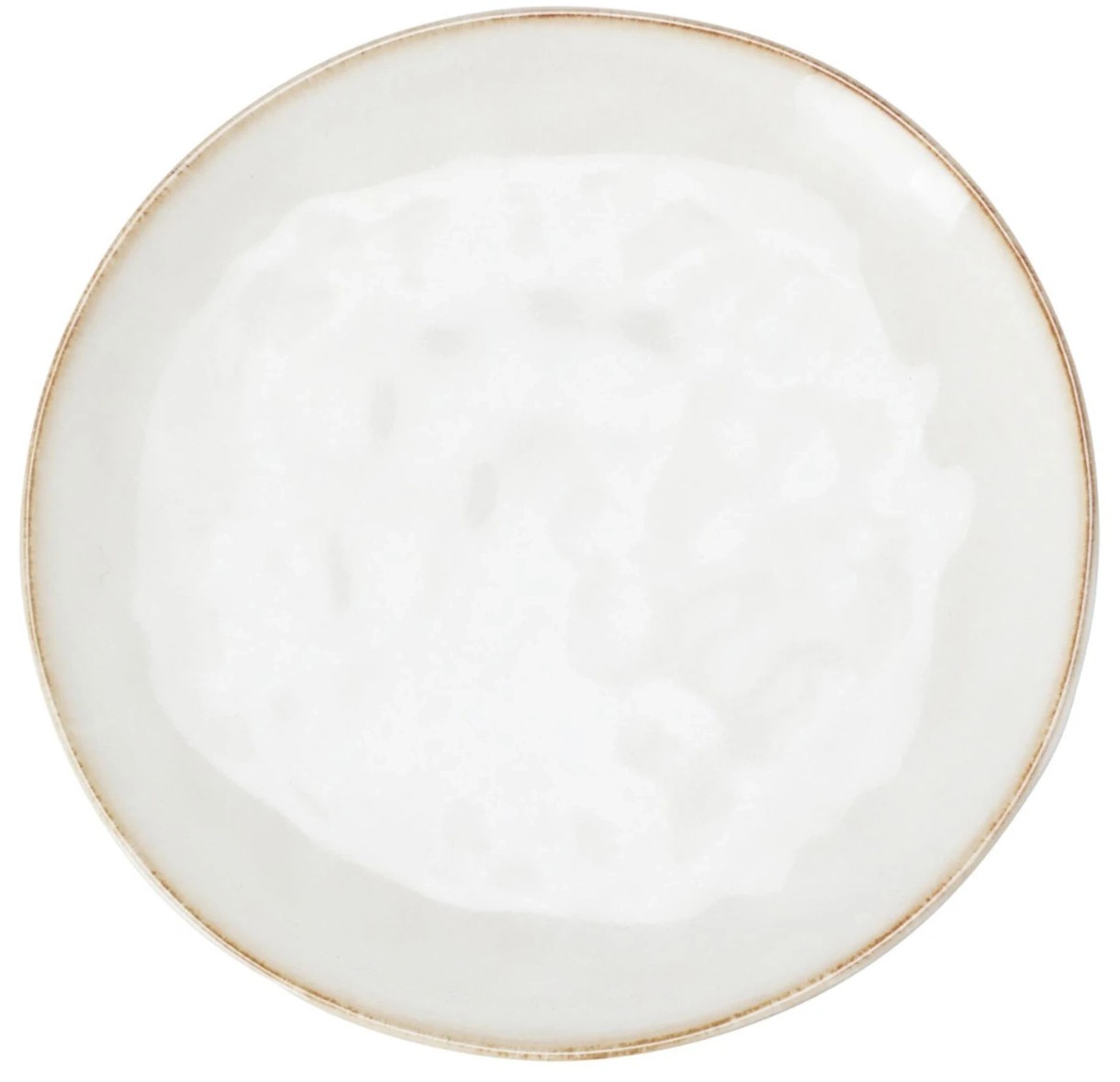 Vas de servit Siaki Reactiv Glaze Brown Rim 27cm (36660)