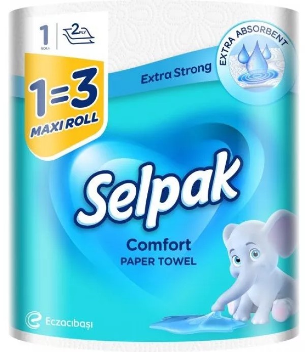 Бумажные полотенца Selpak Comfort Mega Roll 1pcs