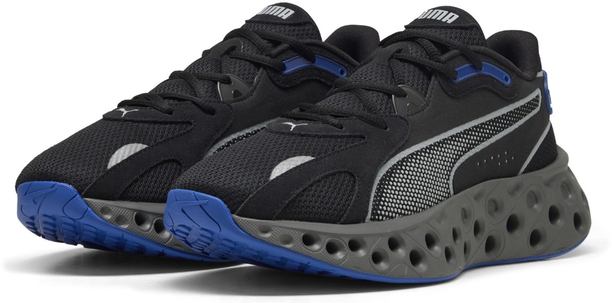 Adidași pentru bărbați Puma Softride Frequence Puma Black/Vivid Blue/Cool Dark Gray, s.46