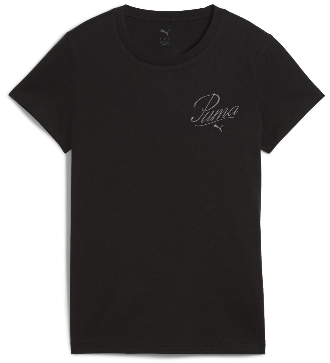 Женская футболка Puma Ess Script Tee Puma Black, s.XS