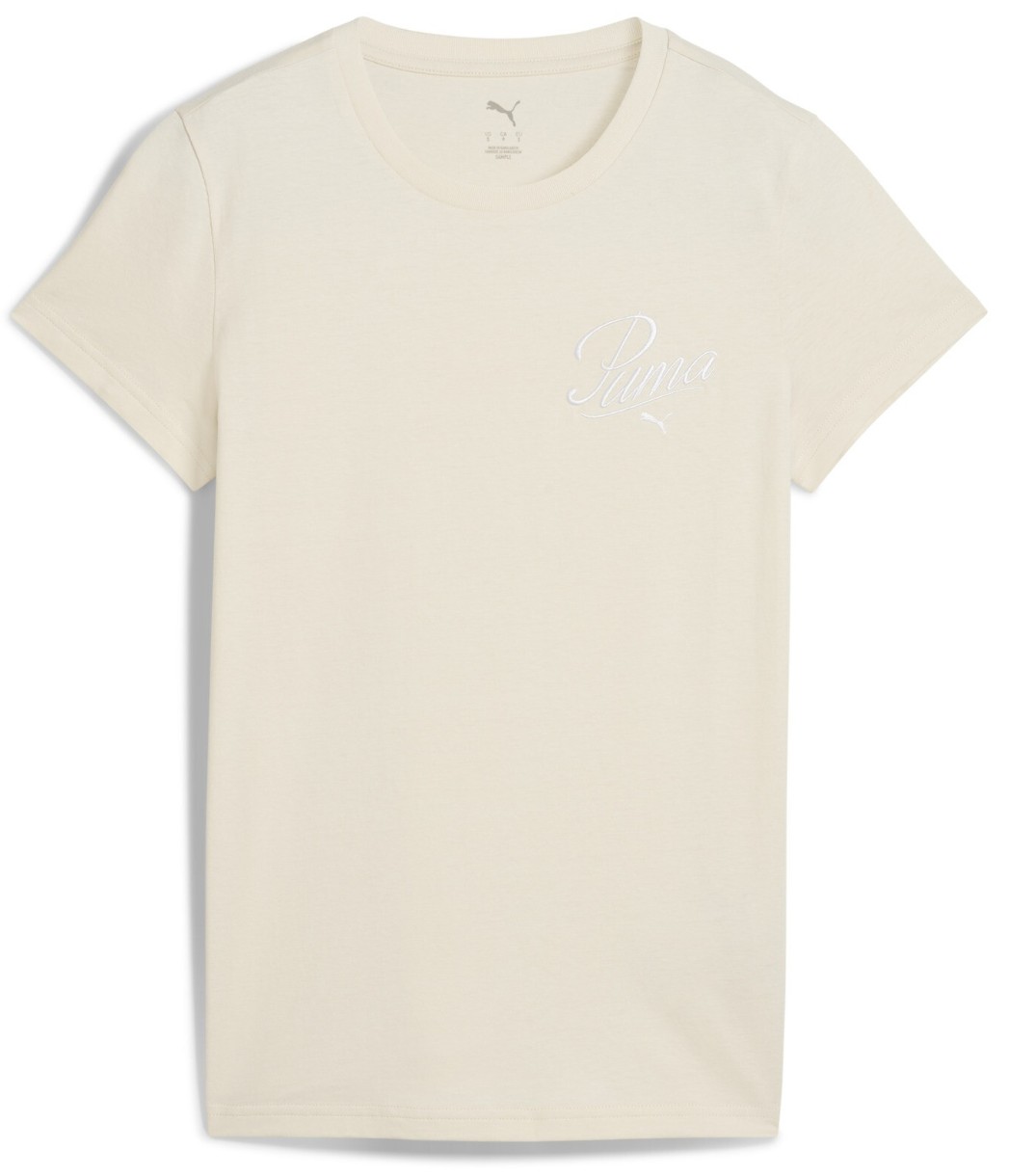Tricou de dame Puma Ess Script Tee Alpine Snow, s.M