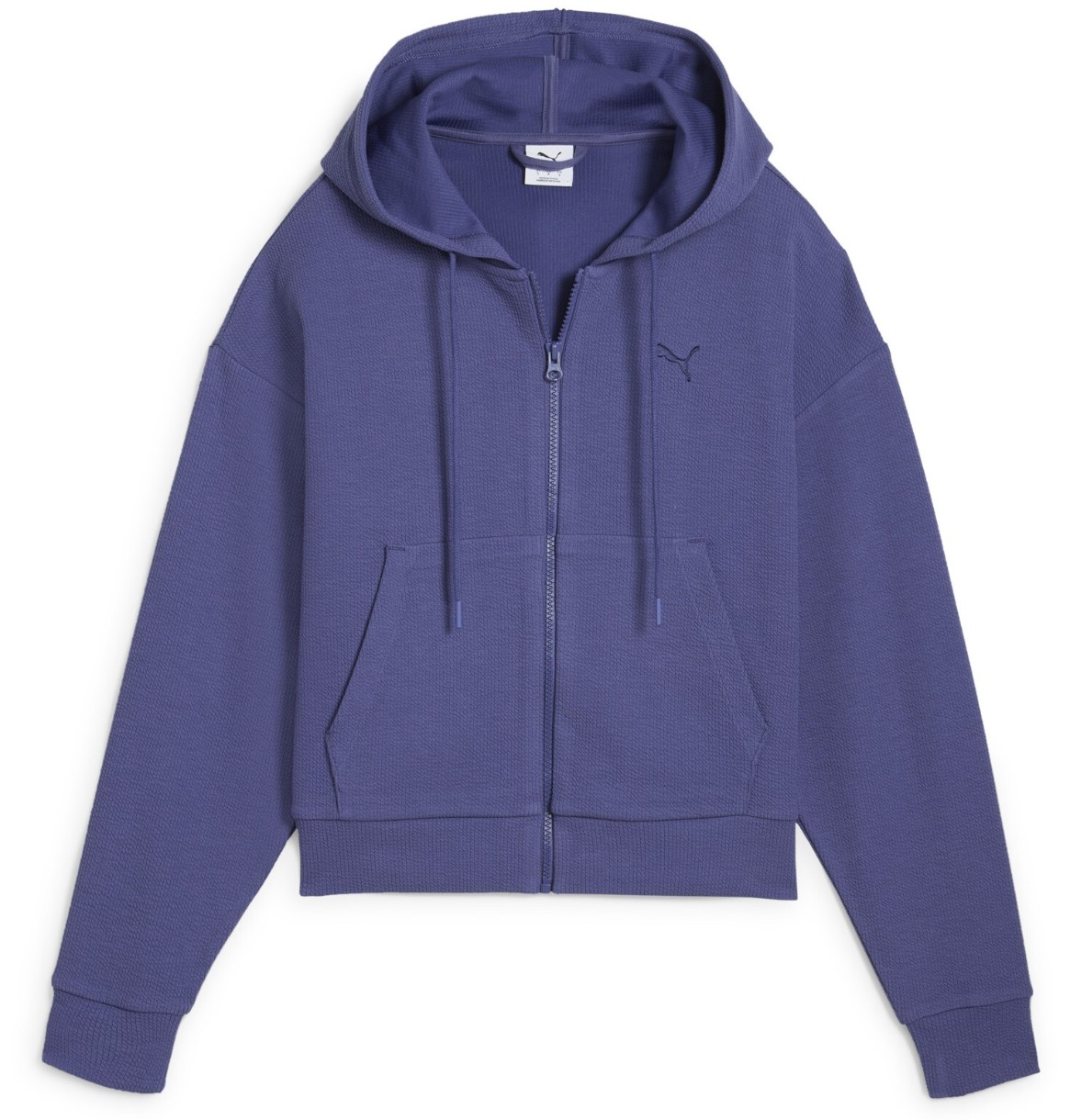 Hanorac damă Puma Her Crop Full-Zip Hoodie Blue Crystal, s.L