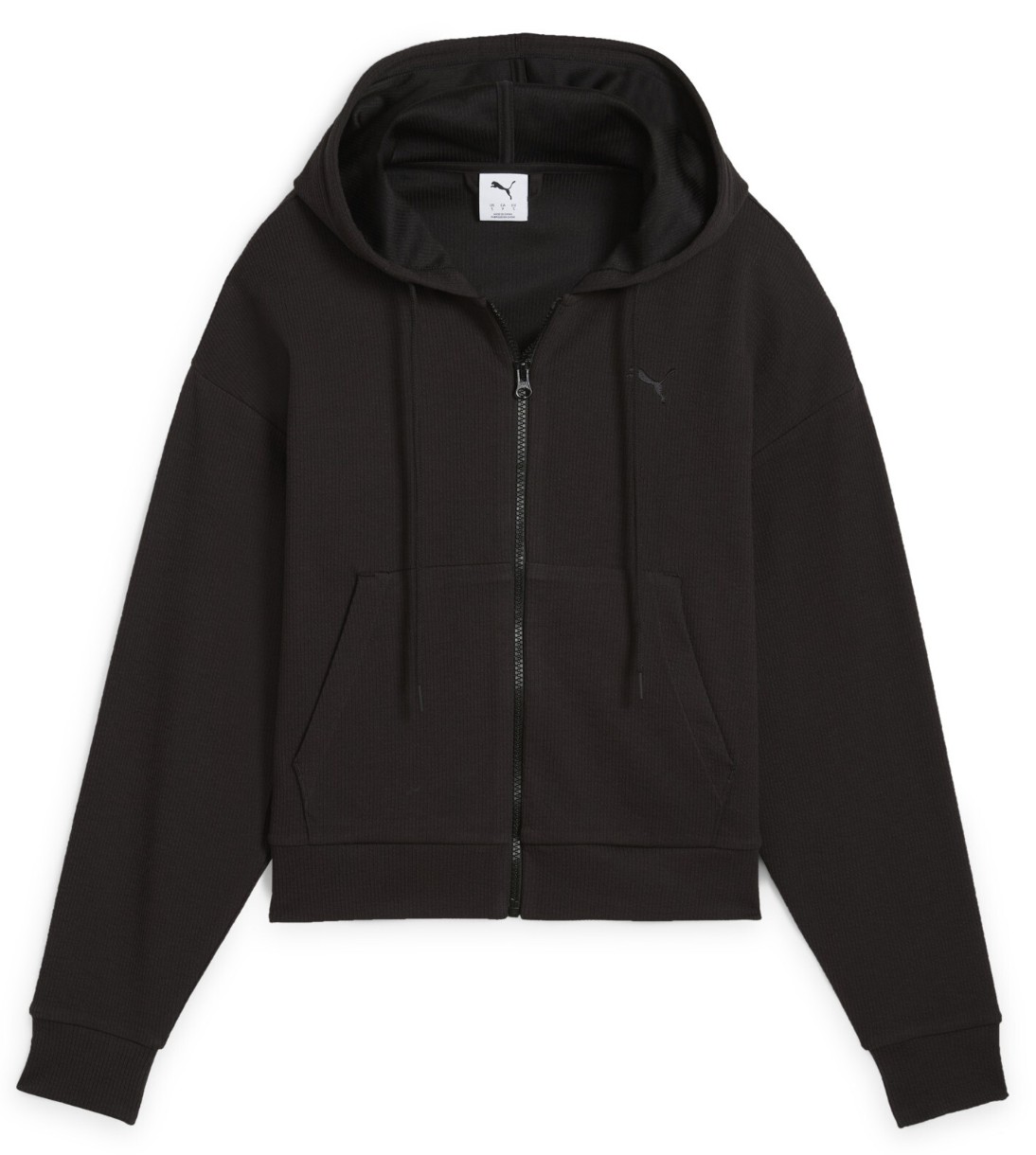 Женская толстовка Puma Her Crop Full-Zip Hoodie Puma Black, s.M