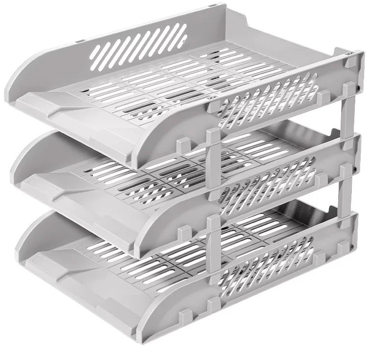 Лоток горизонтальный Deli DLE9213-GR