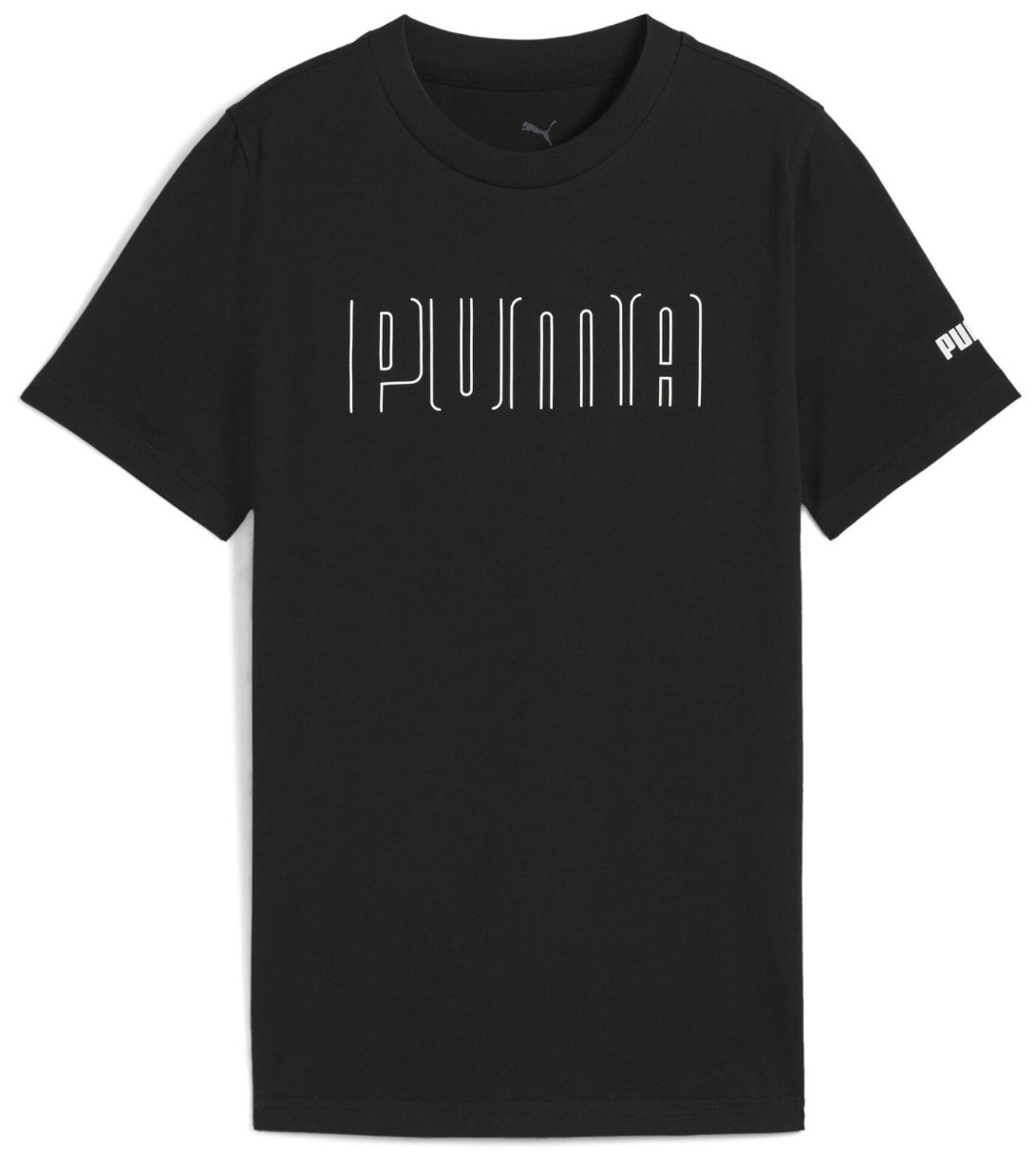 Tricou pentru copii Puma Sport Graphic Tee B Puma Black, s.128
