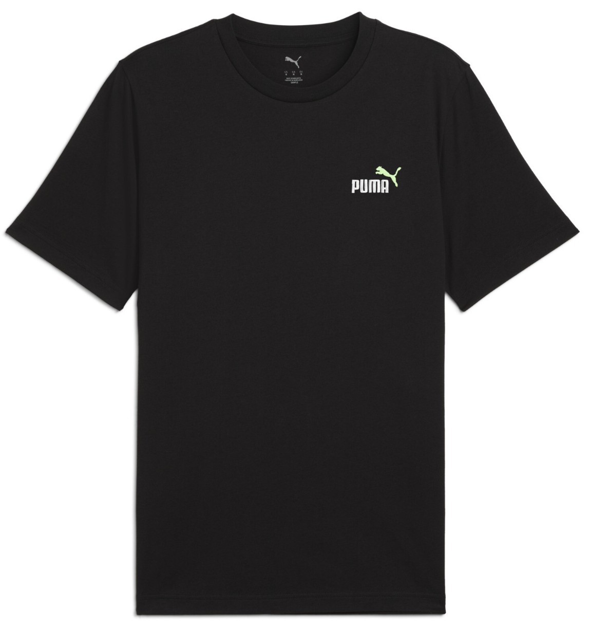 Мужская футболка Puma Ess 2 Color Small No. 1 Logo Tee Puma Black/Spring Fern, s.XXL
