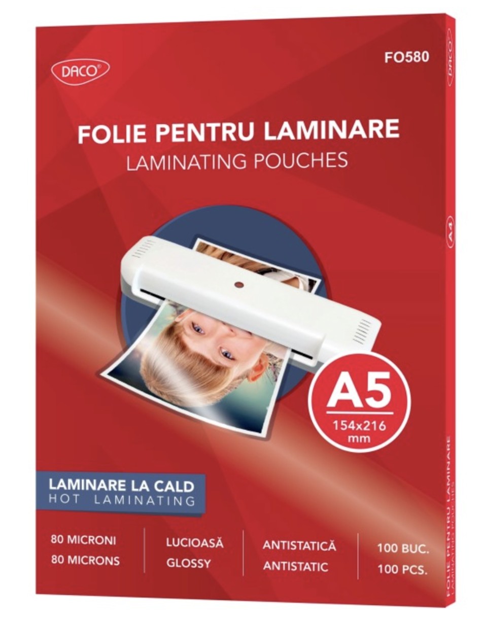Folie pentru laminare Daco A5 100pcs FO580