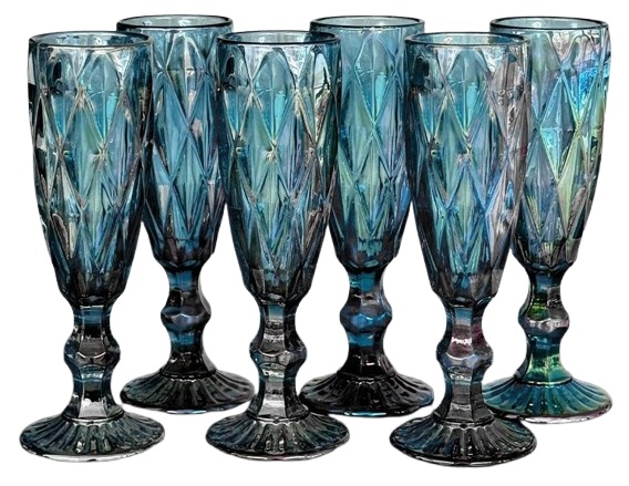 Set pahare Nova Ceramics 200ml Blue 6pcs