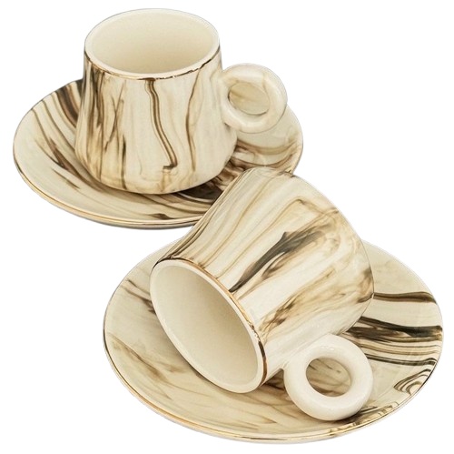 Сервиз Nova Ceramics 90ml Brown 6pcs