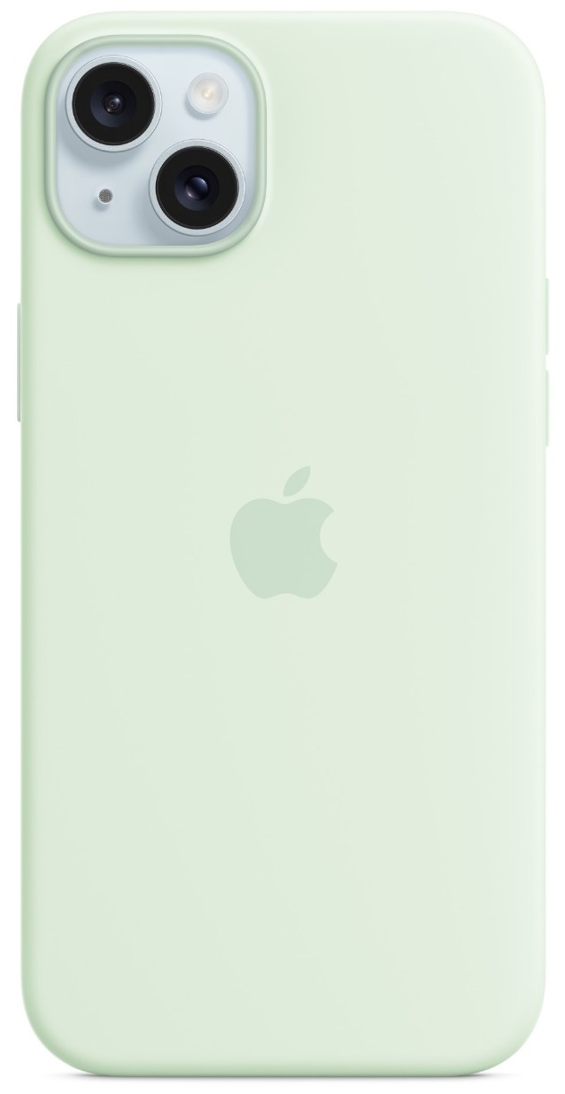 Чехол Apple iPhone 15 Plus Silicone Case with MagSafe Soft Mint